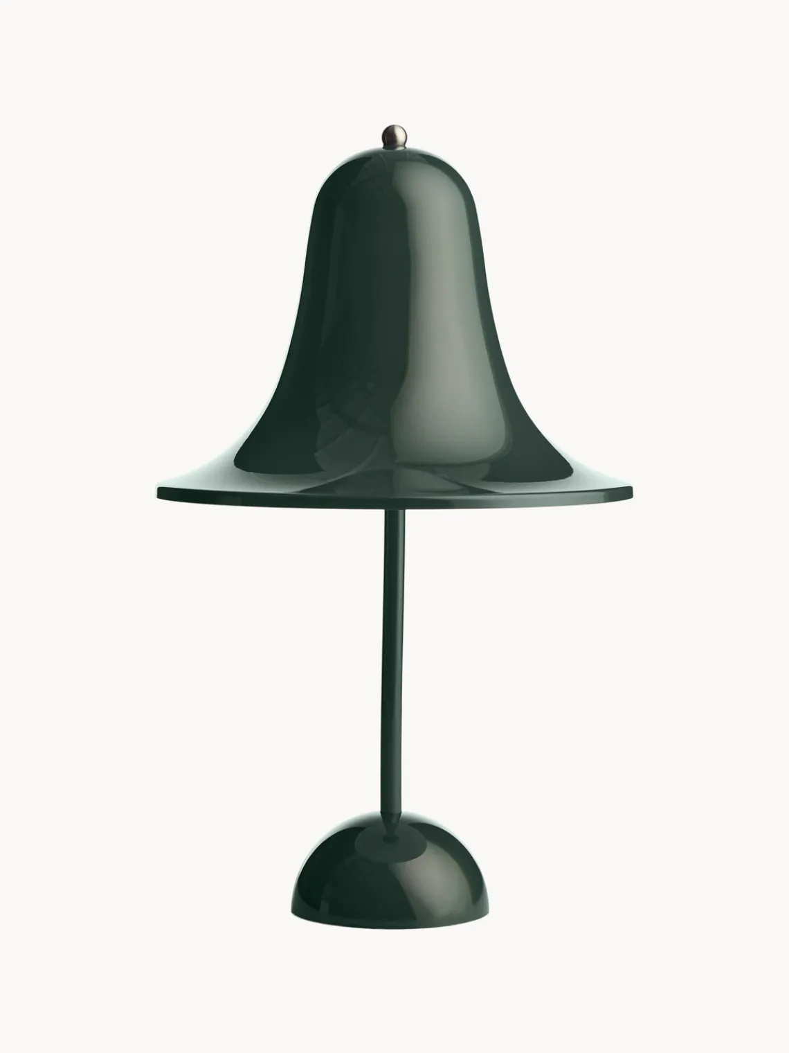 Outlet Verpan Petite lampe à poser mobile LED Pantop, design Verner Panton Vert foncé, haute brillance
