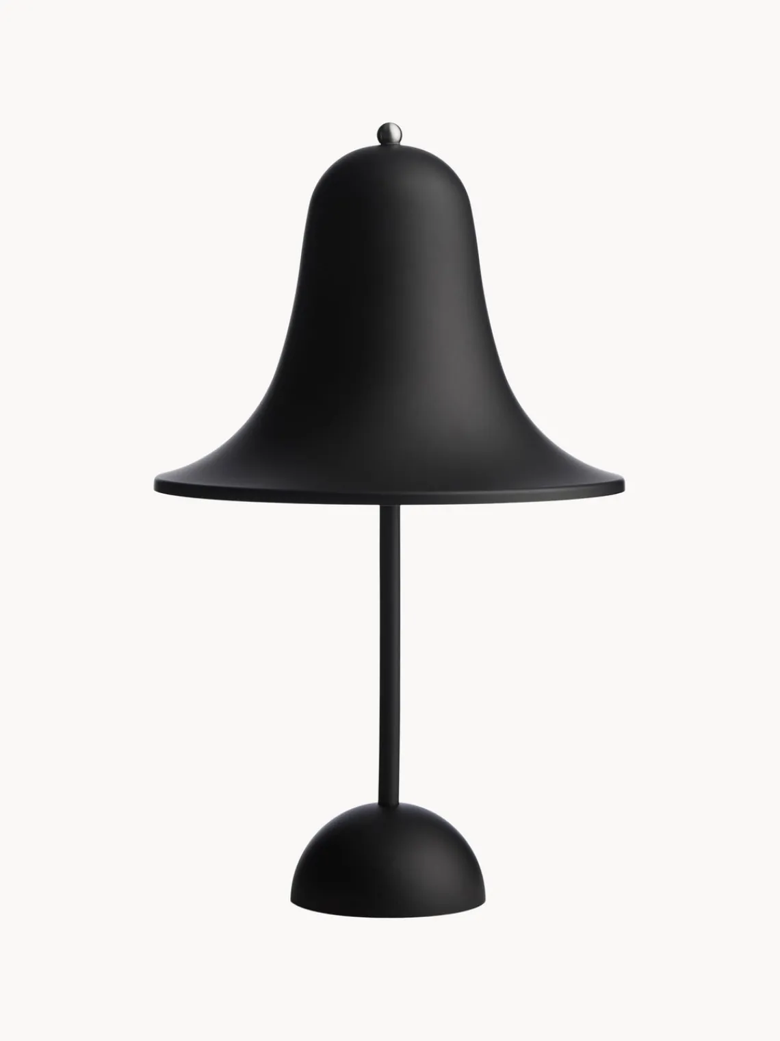 Outlet Verpan Petite lampe à poser mobile LED Pantop, design Verner Panton Noir, mat