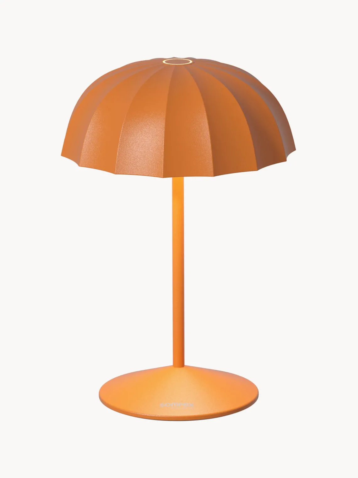 New sompex Petite lampe d'extérieur LED mobile Ombrellino, intensité lumineuse variable Orange