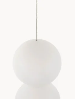Clearance Nova Luce Petite suspension design en verre et béton Zero
