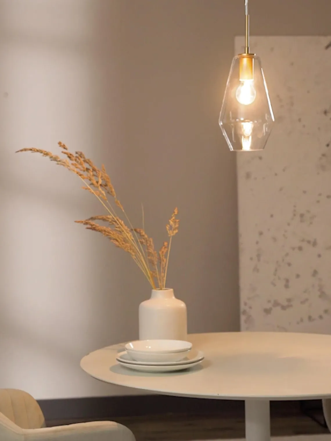Best Nova Luce Petite suspension en verre Prisma
