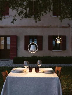 New zafferano Petite suspension LED mobile Poldina, intensité lumineuse variable Blanc, mat