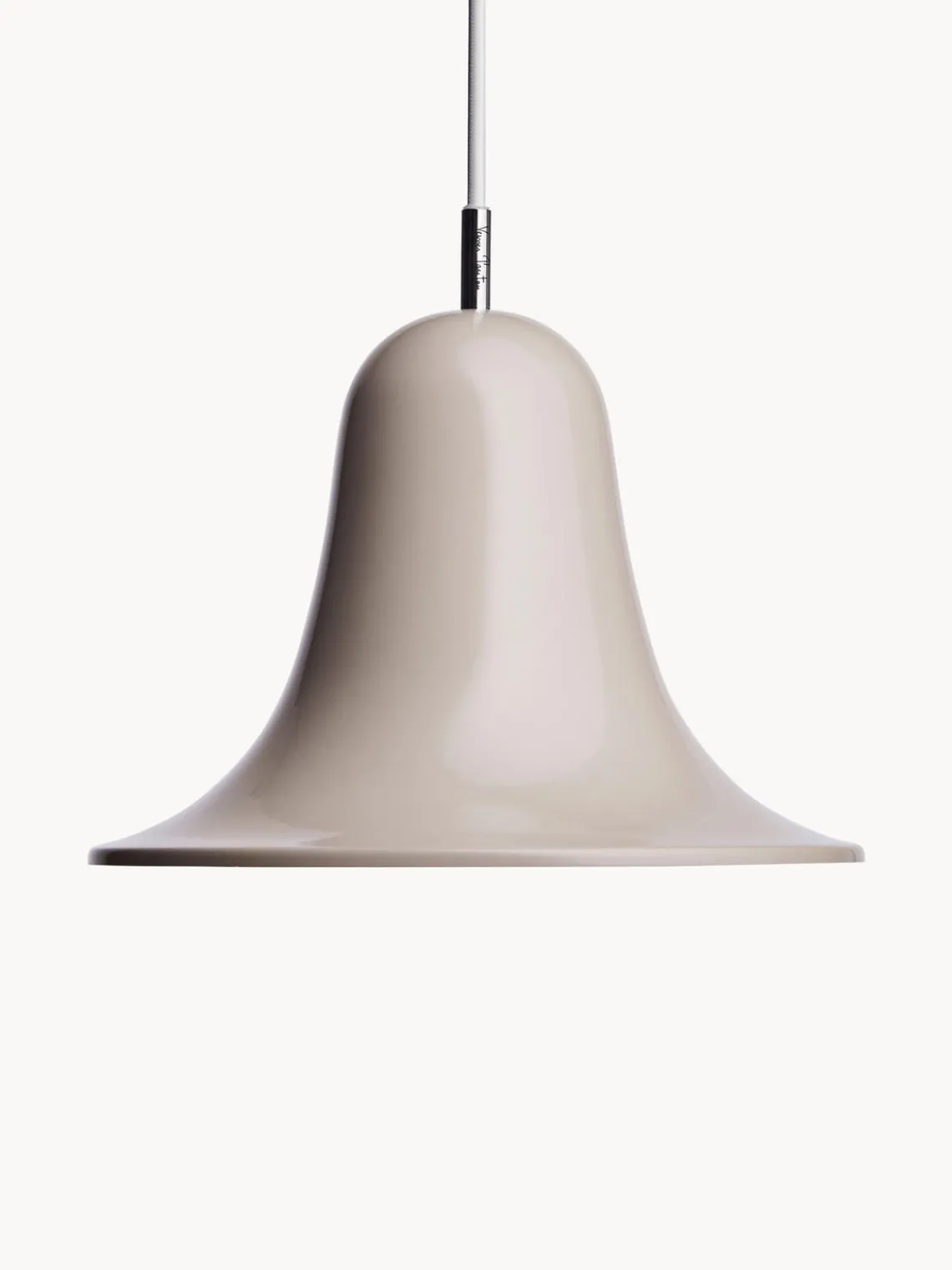 Hot Verpan Petite suspension Pantop, design Verner Panton Grège, haute brillance