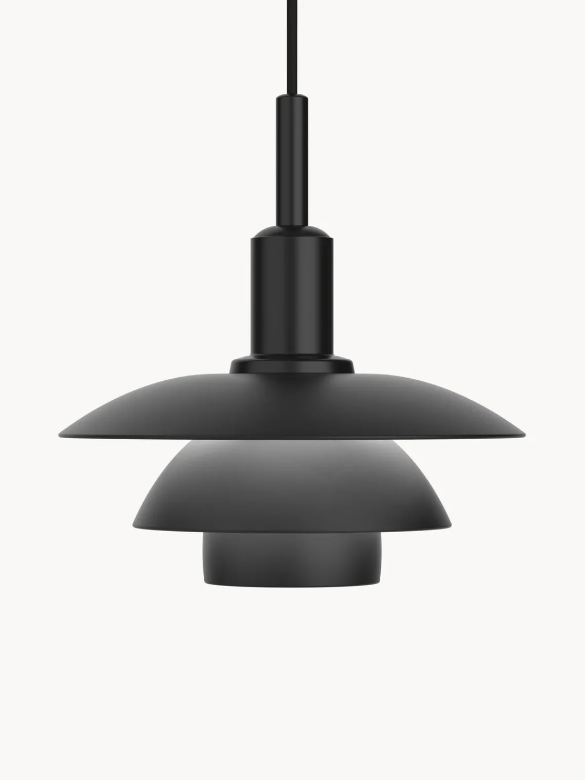Outlet Louis Poulsen Petite suspension PH 3/3 Noir