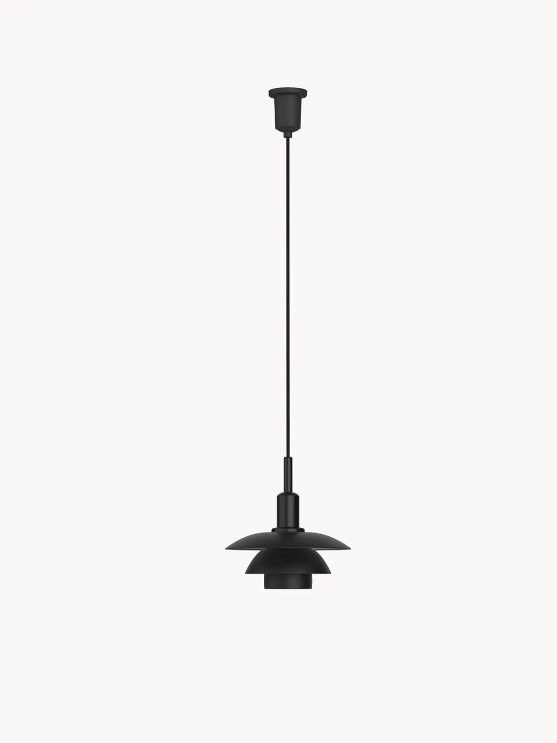 Outlet Louis Poulsen Petite suspension PH 3/3 Noir