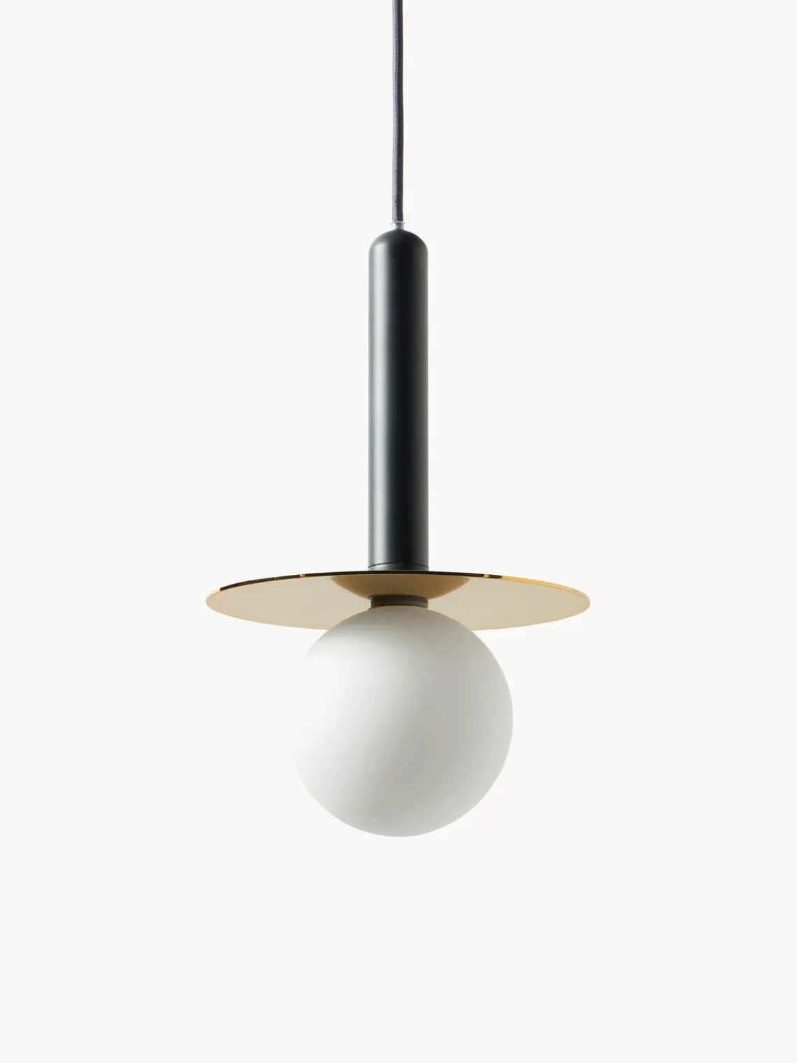 Outlet Houseof Petite suspension Plate Blanc, anthracite, doré