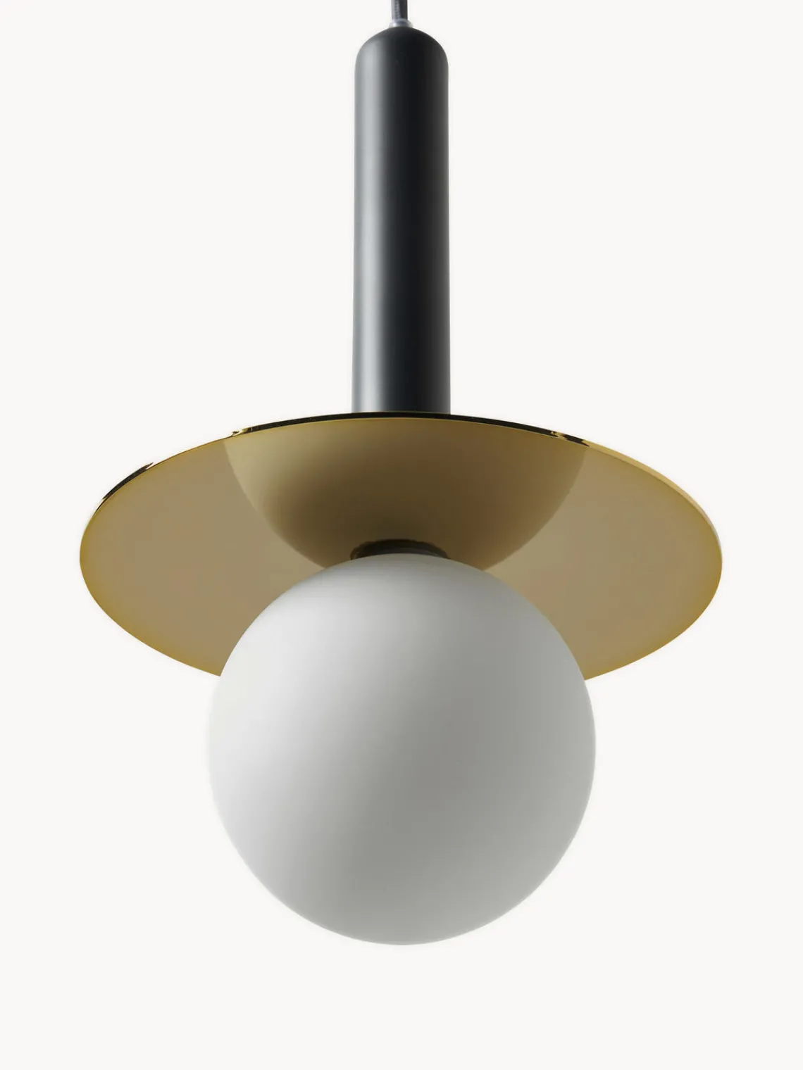 Outlet Houseof Petite suspension Plate Blanc, anthracite, doré