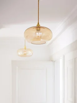 Best EBB & FLOW Petite suspension soufflée bouche Horizon Beige, doré