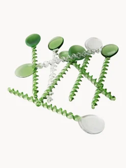 Sale HKLIVING Petites cuillères à café en verre Emeralds, 4 pièces