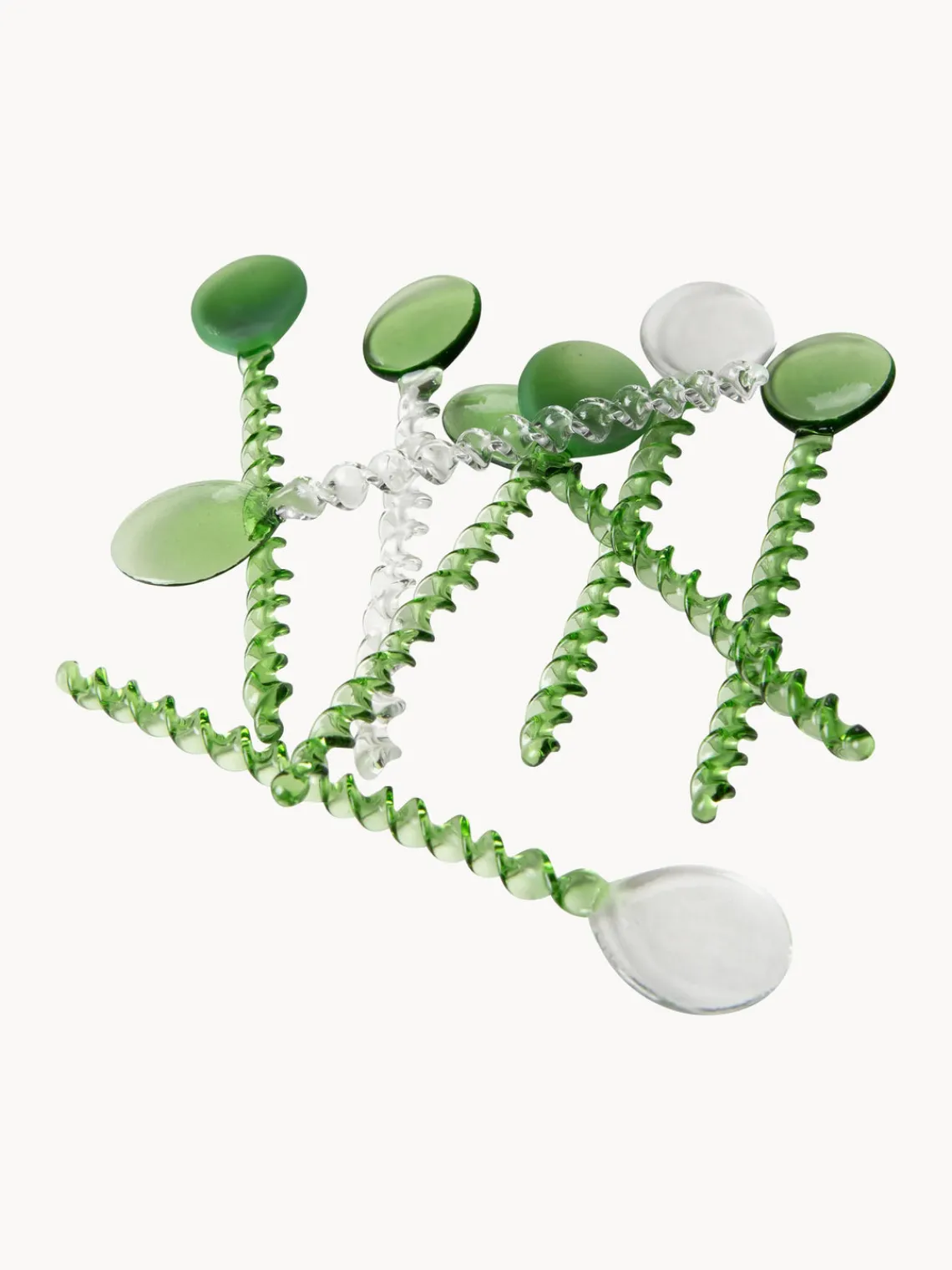 Sale HKLIVING Petites cuillères à café en verre Emeralds, 4 pièces