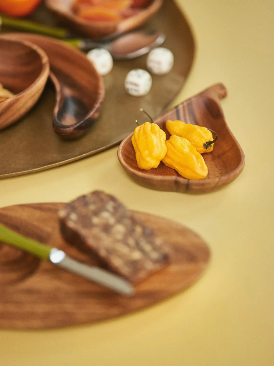 Discount HKLIVING Petits bols artisanaux en acacia Fruit, 2 pièces