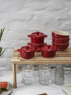 Sale Staub Petits pots Mini Cocotte, 4 pièces Rouge