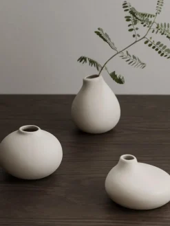 Discount blomus Petits vases en porcelaine Nona, 3 élém. Blanc cassé