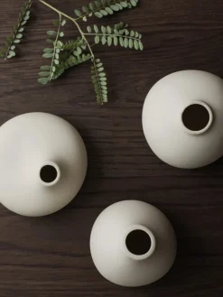 Discount blomus Petits vases en porcelaine Nona, 3 élém. Blanc cassé