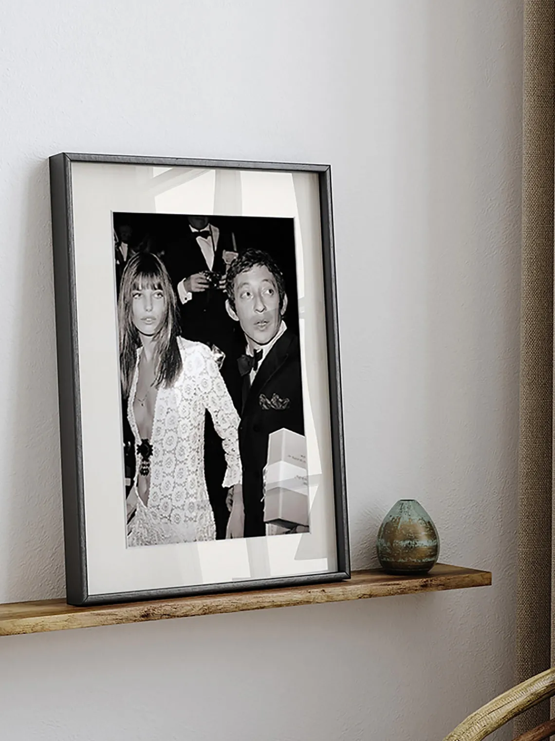 Online Any Image Photographie encadrée Serge Gainsbourg & Jane Birkin