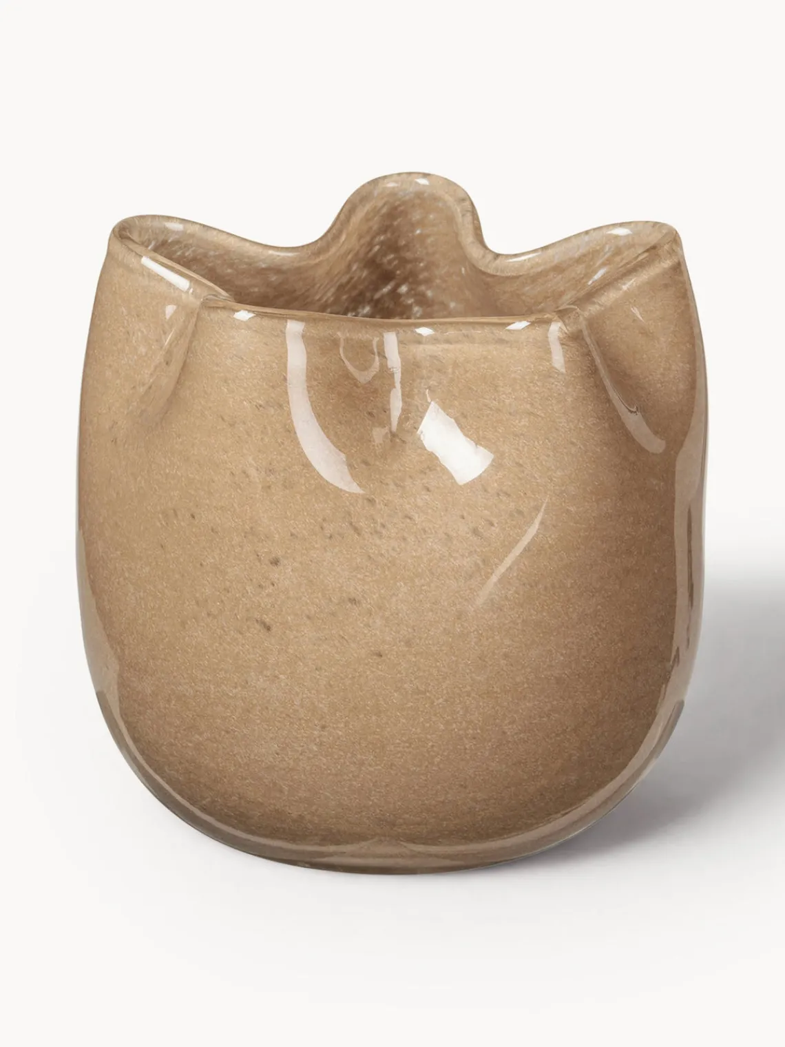 Sale Broste Copenhagen Photophore soufflé bouche Esther Beige