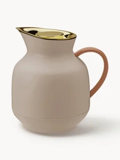 Hot stelton Pichet isotherme mat Amphora Beige, nougat, doré