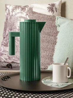 Hot ALESSI Pichet isotherme Plissé, 1 L Vert foncé