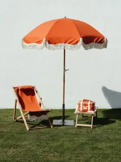 Online Business & Pleasure Pied de parasol carré fait main Retro Noir