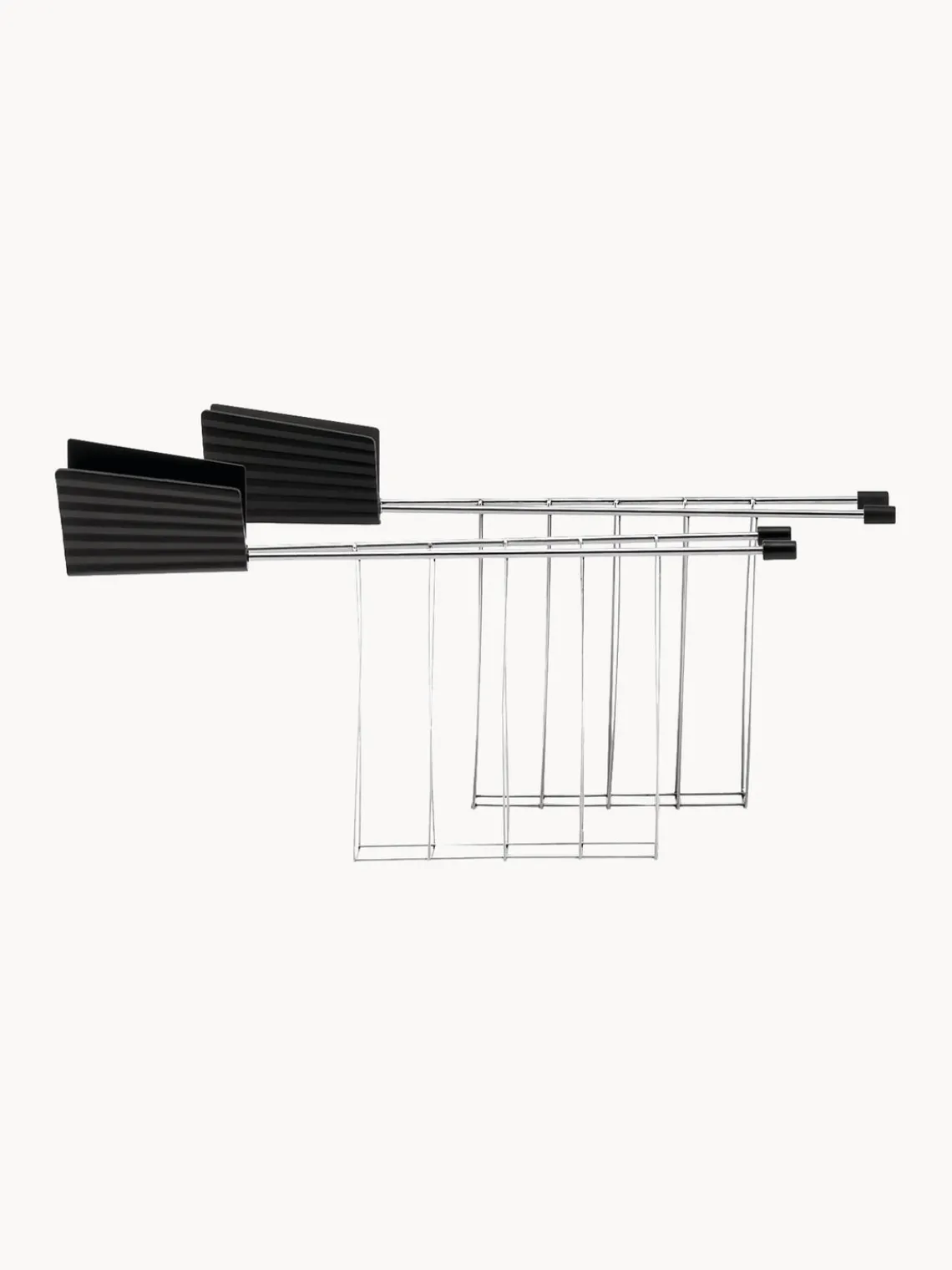 Best ALESSI Pinces à grille-pain Plissé, 2 pièces Noir