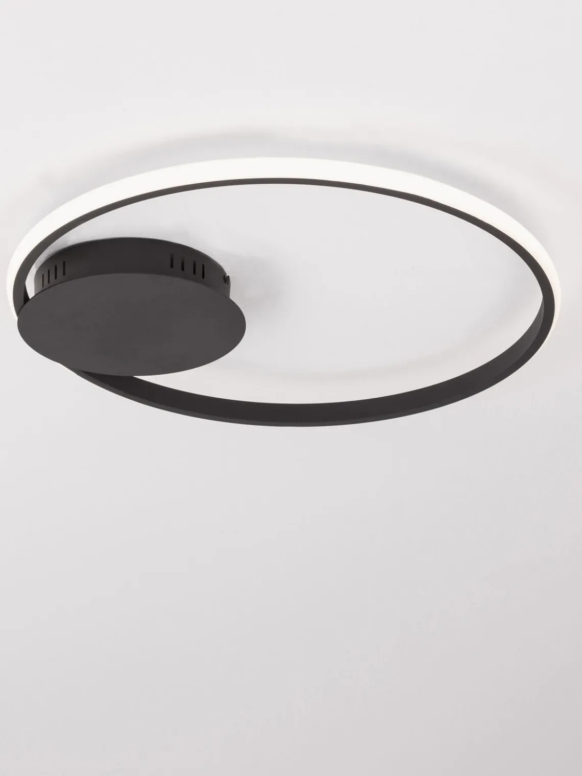 Online Nova Luce Plafonnier LED à intensité variable Fuline Noir