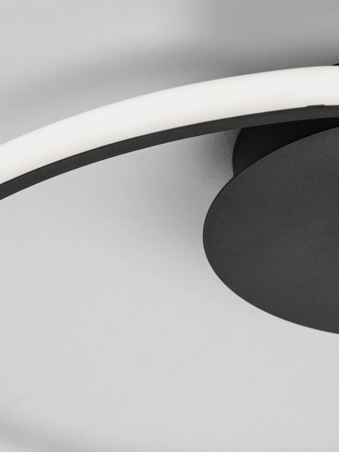Online Nova Luce Plafonnier LED à intensité variable Fuline Noir