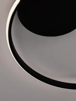 Online Nova Luce Plafonnier LED à intensité variable Fuline Noir
