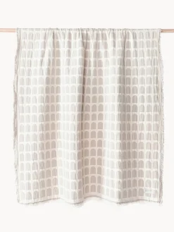 Outlet Kristina Dam Plaid en coton Architecture Beige, blanc crème