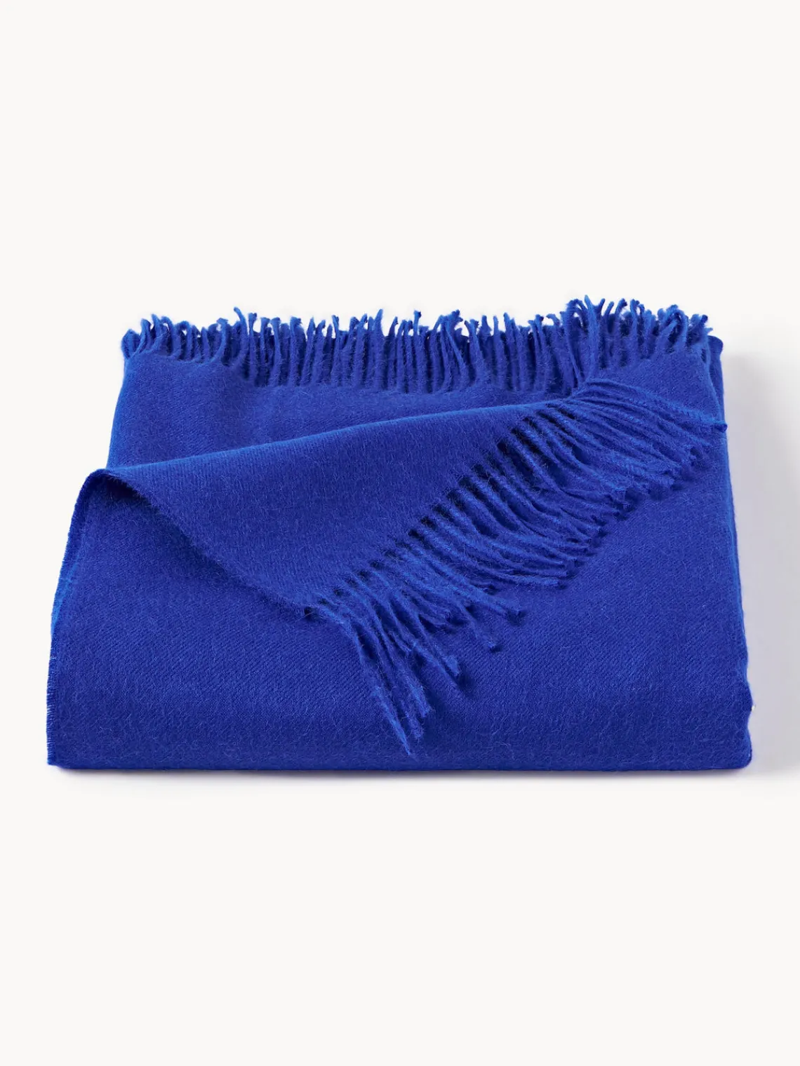 Outlet Elvang Plaid en laine d'alpaga Luxury Bleu roi