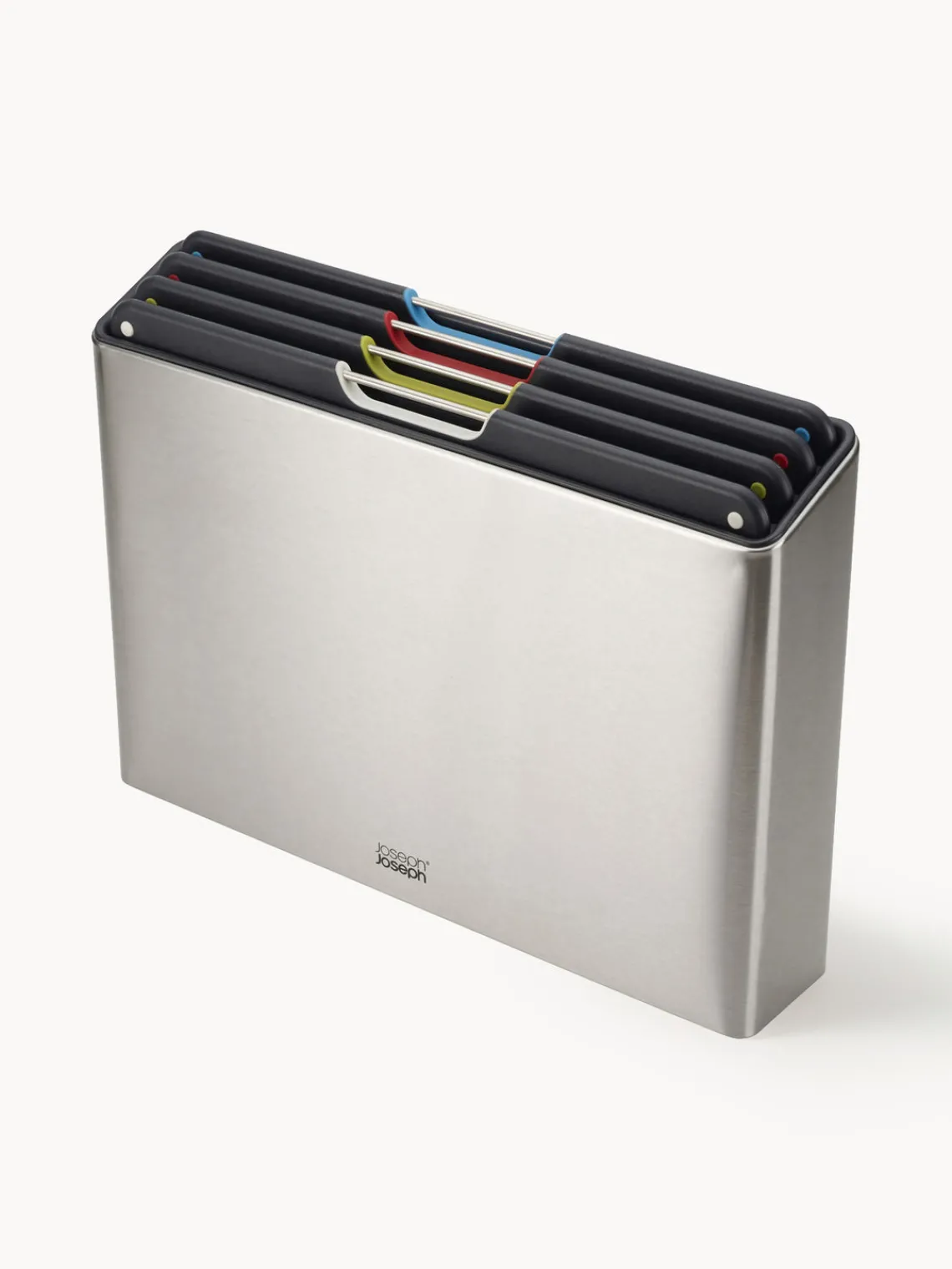 Discount Joseph Joseph Planches à découper avec support Folio, 5 élém. Acier inoxydable, noir