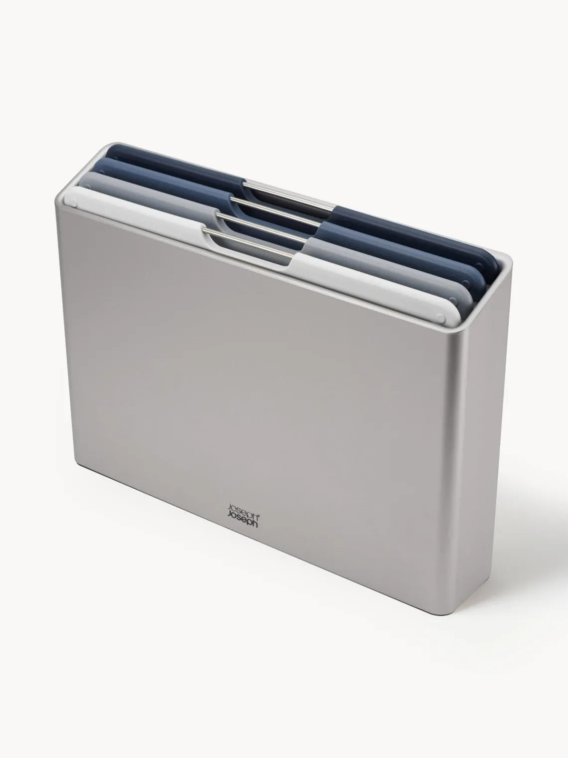Discount Joseph Joseph Planches à découper avec support Folio, 5 élém. Argenté, tons gris et bleus