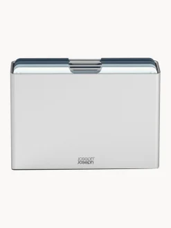 Discount Joseph Joseph Planches à découper avec support Folio, 5 élém. Argenté, tons gris et bleus