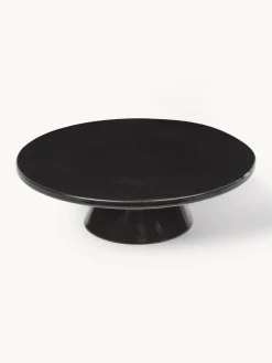 New Broste Copenhagen Plat à gâteau artisanal Nordic Coal Noir, chiné