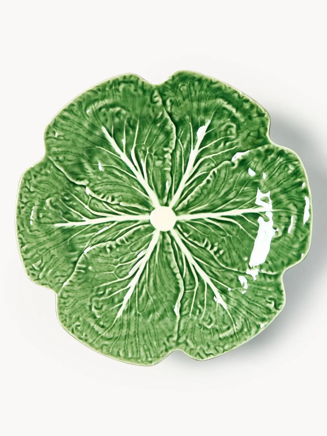 Sale BORDALLO PINHEIRO Plat à gâteau peint à la main Cabbage