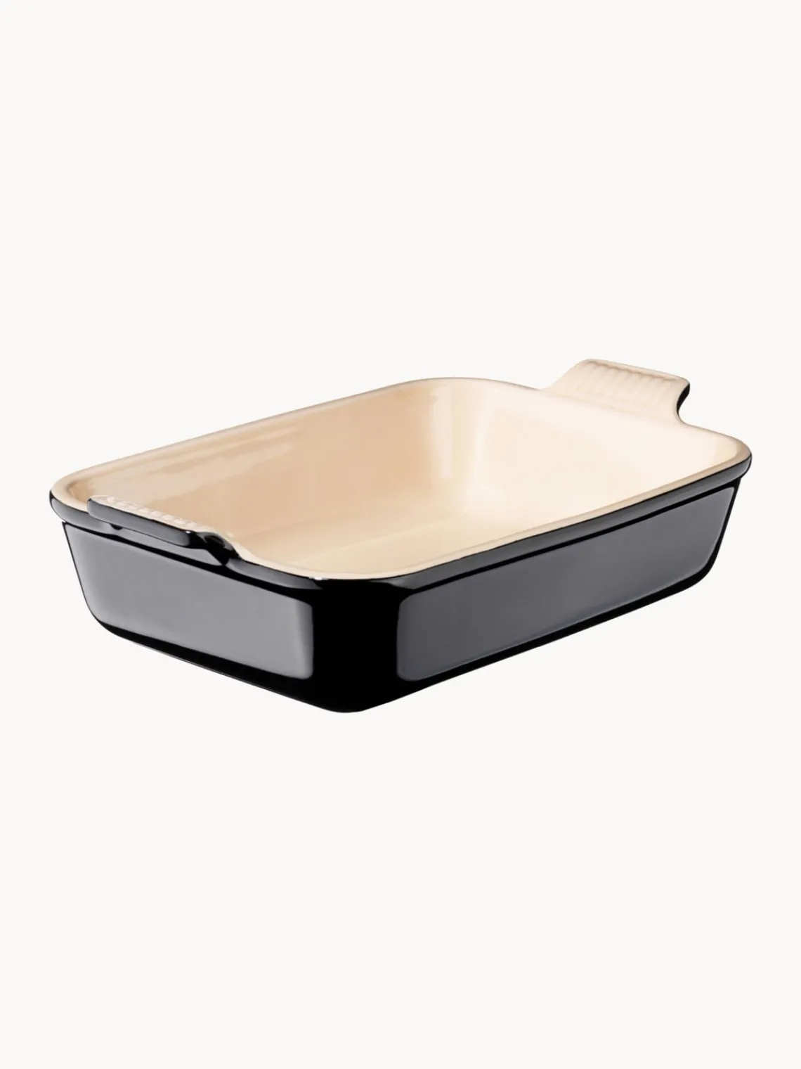 Outlet LE CREUSET Plat de cuisson rectangulaire Tradition Noir, haute brillance