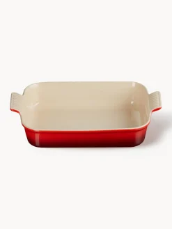 Hot LE CREUSET Plat de cuisson rectangulaire Tradition Tons rouges, haute brillance