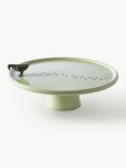 Discount Pols Potten Plat de service artisanal en céramique Walking Duck Vert olive