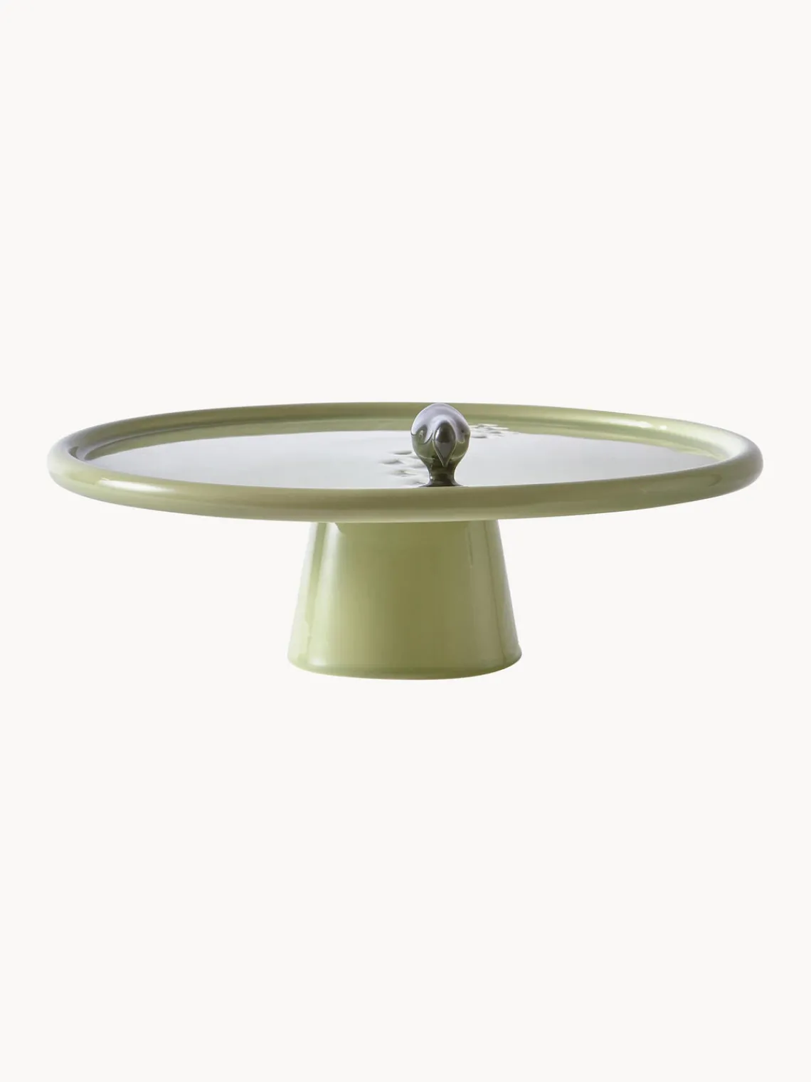 Discount Pols Potten Plat de service artisanal en céramique Walking Duck Vert olive