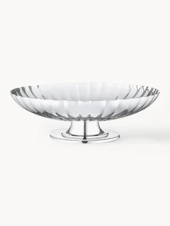 Hot GEORG JENSEN Plat de service en acier inoxydable strié Bernadotte