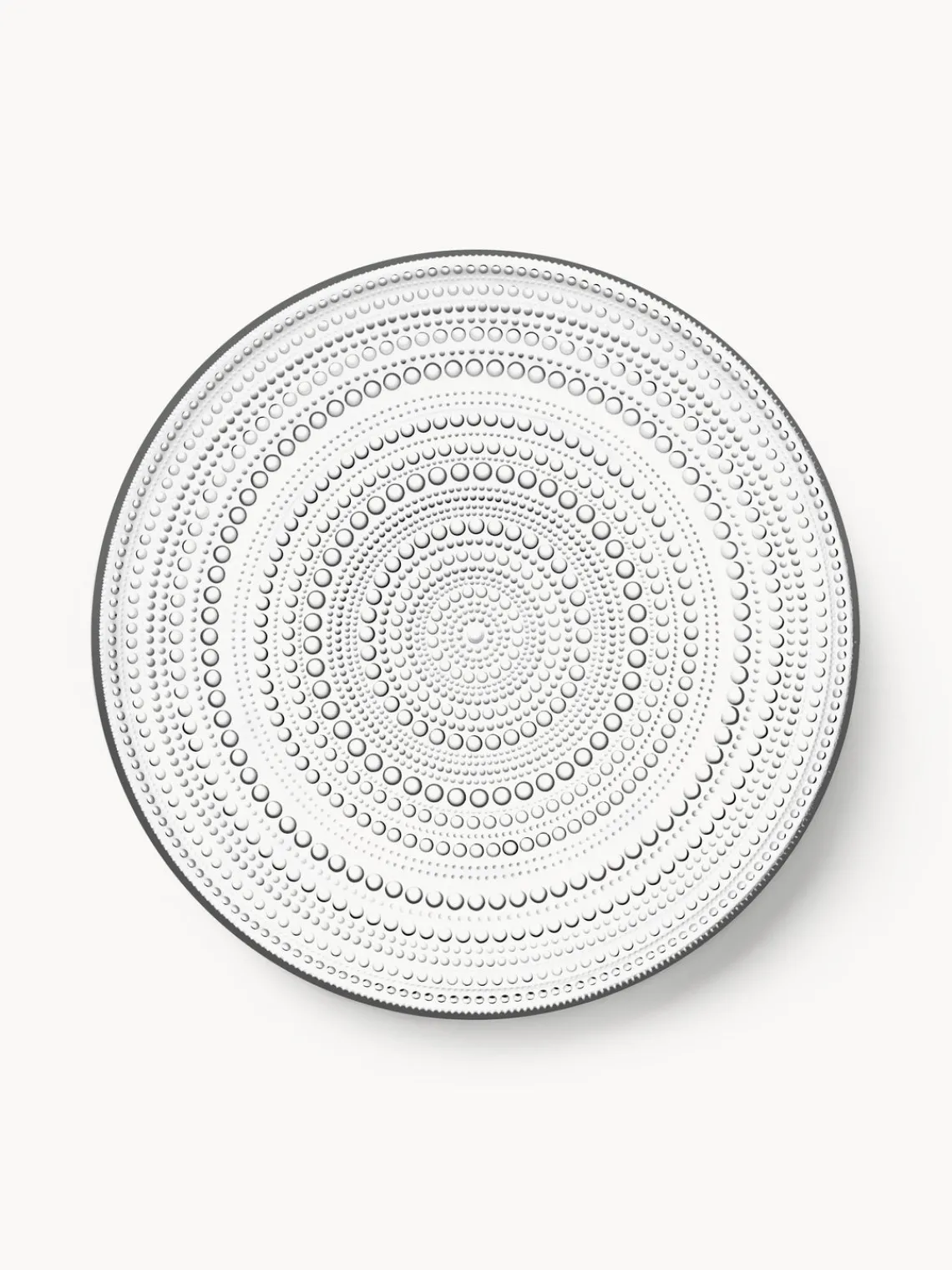 Fashion iittala Plat de service en verre Kastehelmi Transparent