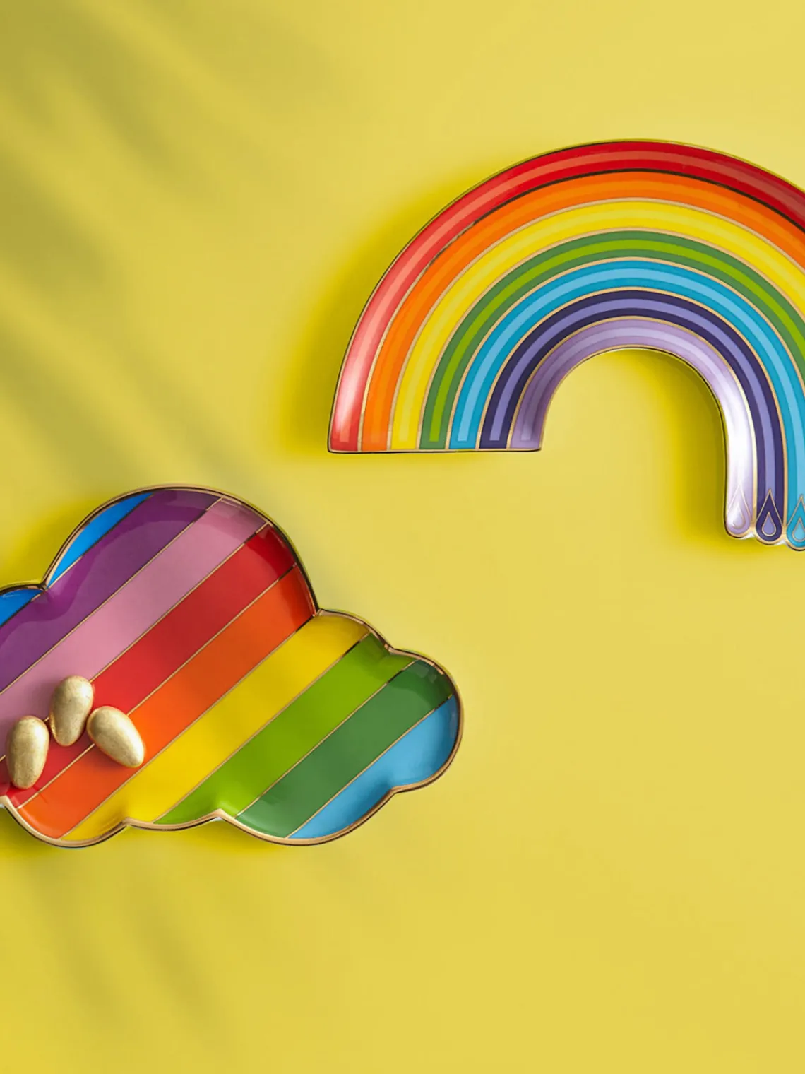 Discount Jonathan Adler Plateau décoratif en porcelaine Rainbow