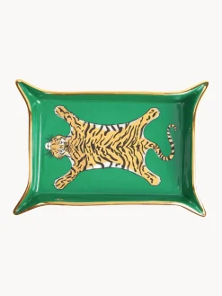 Sale Jonathan Adler Plateau décoratif en porcelaine Tiger