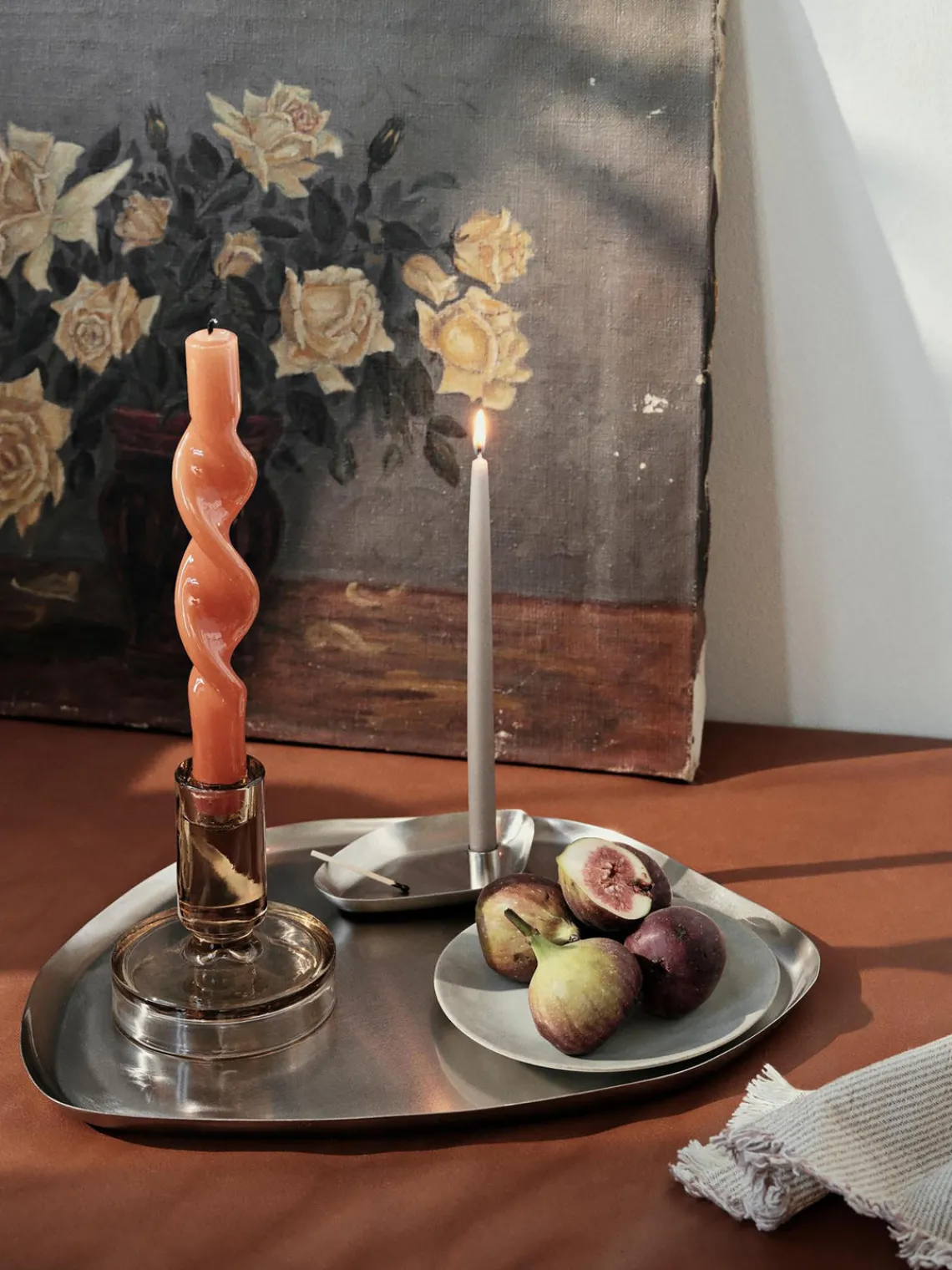 Sale Broste Copenhagen Plateau décoratif Mie Argenté, satiné