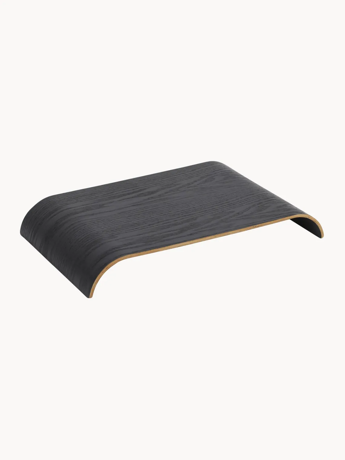 Fashion AYTM Plateau en chêne pour étagère murale Curva Bois de chêne, anthracite laqué