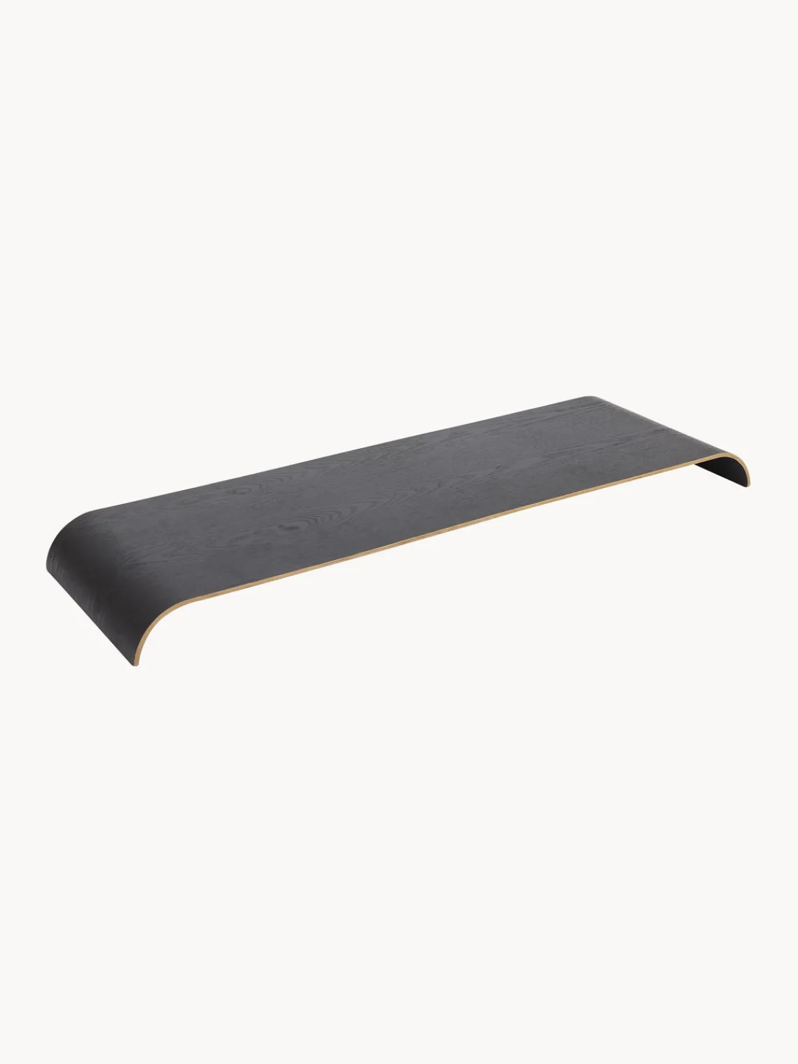 Discount AYTM Plateau en chêne pour étagère murale Curva Bois de chêne, anthracite laqué