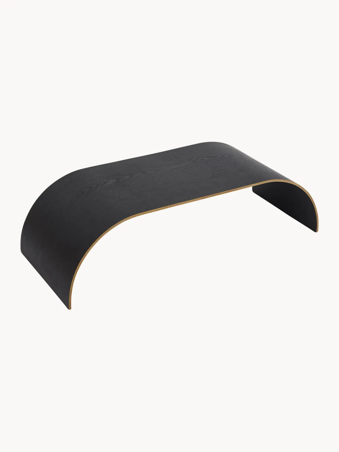 Outlet AYTM Plateau en chêne pour étagère murale Curva Bois de chêne, anthracite laqué