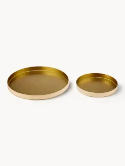 Sale ladelle Plateaux de service ronds Aurora, 2 élém. Doré
