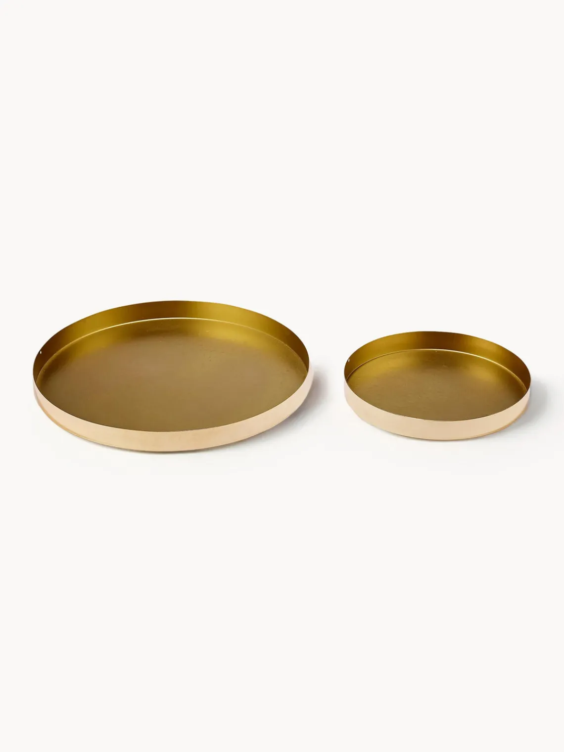 Sale ladelle Plateaux de service ronds Aurora, 2 élém. Doré