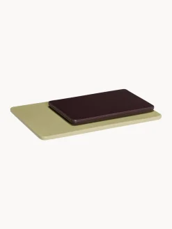 Clearance Hübsch Plats de service artisanaux en farine de roche Amare, 2 élém. Vert clair, prune
