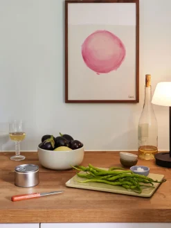 Clearance Hübsch Plats de service artisanaux en farine de roche Amare, 2 élém. Vert clair, prune